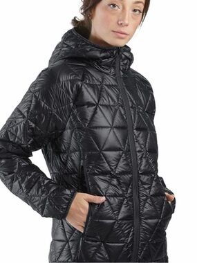 Outdoor Research Women's Helium Down Hoodie - Black Quilted Jacket Size Small